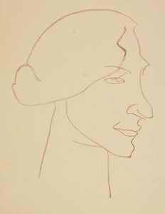 Sophie v profilu od Henri Gaudier Brzeska