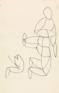 Obrázek Studie od Henri Gaudier-Brzeska