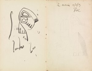 Pět sochařských studií od Henri Gaudier-Brzeska