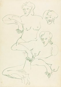 Pět studií ženské postavy od Henri Gaudier-Brzeska