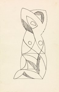 Klečící ženská postava od Henri Gaudier Brzeska