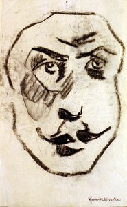 Sochařská hlava Brodzkého od Henri Gaudier-Brzeska
