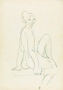 Sedící ženská postava od Henri Gaudier Brzeska