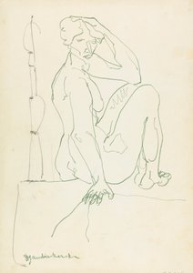 Sedící ženská postava od Henri Gaudier Brzeska