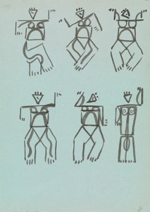 Šest studií tanečních figur od Henri Gaudier Brzeska
