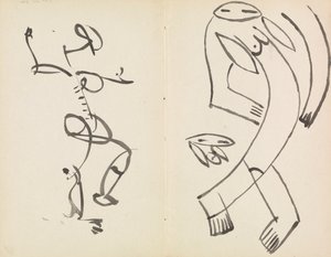 Studie dvou tančících postav od Henri Gaudier-Brzeska
