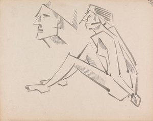 Dvě figurální studie od Henri Gaudier-Brzeska