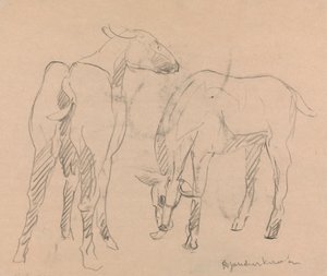 Dvě kozy od Henri Gaudier-Brzeska