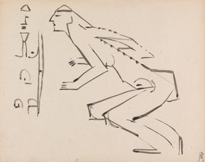 Dvě studie pro sochu od Henri Gaudier-Brzeska