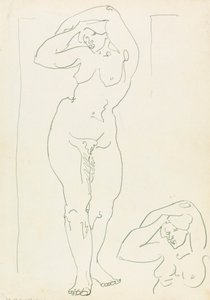 Dvě studie ženské postavy od Henri Gaudier-Brzeska