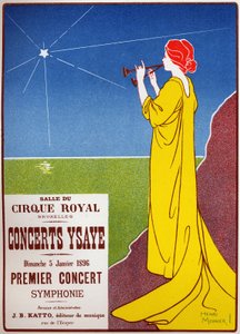 Koncerty Ysaye v královském cirkusu v Bruselu od Henri Georges Jean Isidore Meunier