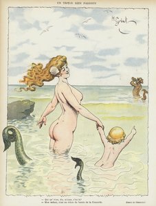 Ilustrace pro Le Rire (barevné lito)