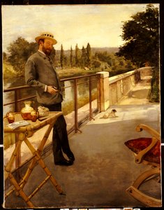 Elegantní muž na terase, 1885 od Henri Gervex