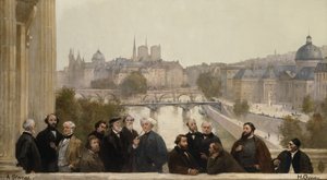 Panorama století: Dupré, Rousseau, Isabey, Millet, Couture, Daubigny, Diaz, Corot, Troyon, Fromentin, Barye, Decamp, Courbet, Robert-Fleury. od Henri Gervex