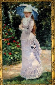 Portrét Madame Valtesse de la Bigne (1861-1910), kurtizány, která sloužila jako model pro Nanu. Obraz Henriho Gervexe (1852-1929)