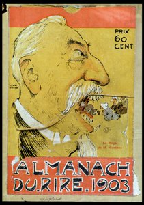 Karikatura Justina-Louis-Emile Combes (1835-1921) pojídajícího kněze, obálka 