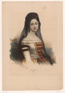 Žena ve španělských šatech Xérès (Espagne) (titul na objektu) Ženy v tradičním kroji (název seriálu)