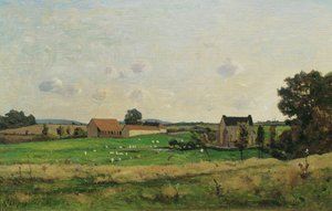 Statek Saulce (Gonne Dept.) od Henri-Joseph Harpignies