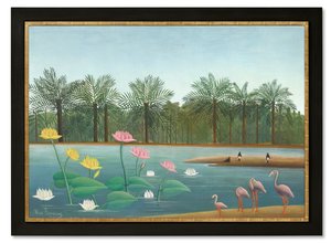 Flamingos von Henri J.F. (1844-1910) Rousseau