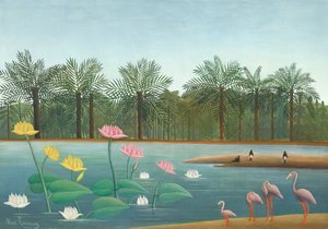 Plameňáci od Henri J.F. (1844 1910) Rousseau