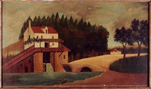 Mlýn, kolem roku 1896 od Henri J.F. Rousseau