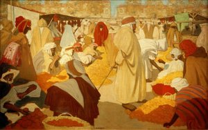 H. Evenepoel, Orangenmarkt v Blidah