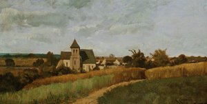 Vesnice v době sklizně od Henri-Joseph Harpignies
