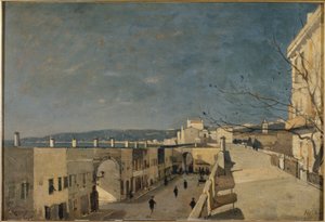 Nábřeží v Nice, Les Ponchettes od Henri Joseph Harpignies