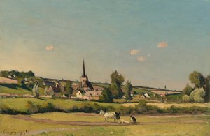 Pohled na Saint Privé od Henri-Joseph Harpignies