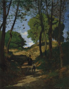 Jedle v Les Trembleaux, poblíž Marlotte Sapins aux Trembleaux v Marlotte, 1854.