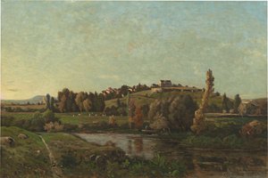 Krajina v Auvergne od Henri-Joseph Harpignies