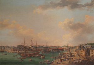 Vnější přístav Brest, 1773. od Henri-Joseph Van Blarenberghe
