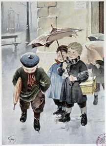 Nezávislý - akvarel od Geoffroye v „“Le Figaro Illustré““, květen 1901 od Henri Jules Jean Geoffroy