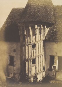 Dřevěné schodiště v Chartres, 1852.