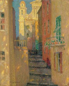 Rue de lEglise, Villefranche-sur-Mer, 1928