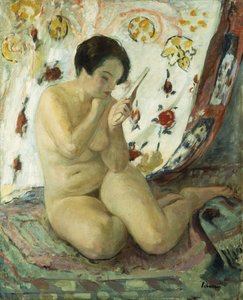 Nude seděl se zrcadlem; Nu Assis au Miroir, 1925-1930