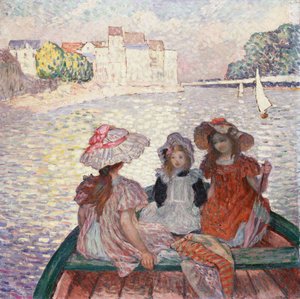 Tři dívky ve člunu od Henri Lebasque