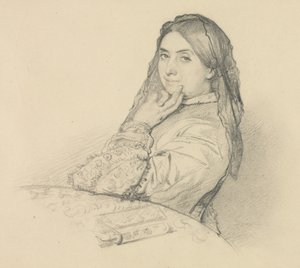 Portrét jeho matky, 1851. od Henri Lehmann