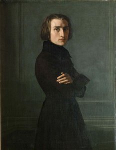 Portrét skladatele Franze Liszta 1811-1886, 1839.