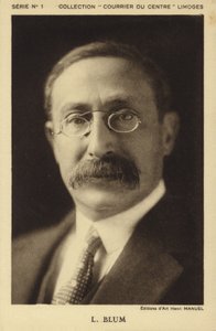 Leon Blum, asi 30. léta 20. století (čb fotografie) od Henri Manuel