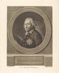 Fridrich Veliký, král pruský od Henri Marais after Anton Graff