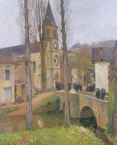 Čas na mši v Labastide du Vert od Henri Martin