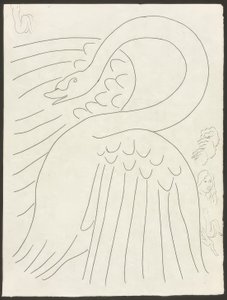 Několik sonetů: Frontispis, deska 24 z knihy Poesies de Mallarmé od Henri Matisse