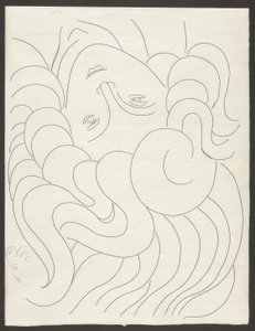 Několik sonetů: "z Poesies de Mallarmé, deska 25 od Henri Matisse