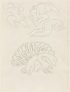 Autre Eventail, de Mademoiselle Mallarmé, deska 21 z Poesies de Mallarmé od Henri Matisse