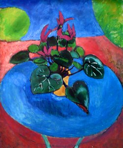 Fialové cyklámeny od Henri Matisse