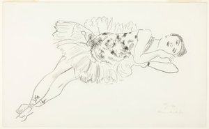 Ležící tanečnice, z knihy Deset tanečnic od Henri Matisse