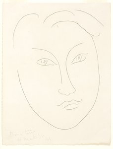 Tvář mladého chlapce od Henri Matisse