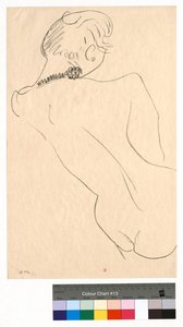 Postava zezadu s černým náhrdelníkem od Henri Matisse