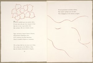 Florilège z Ronsardových Amours, 29. listopadu od Henri Matisse